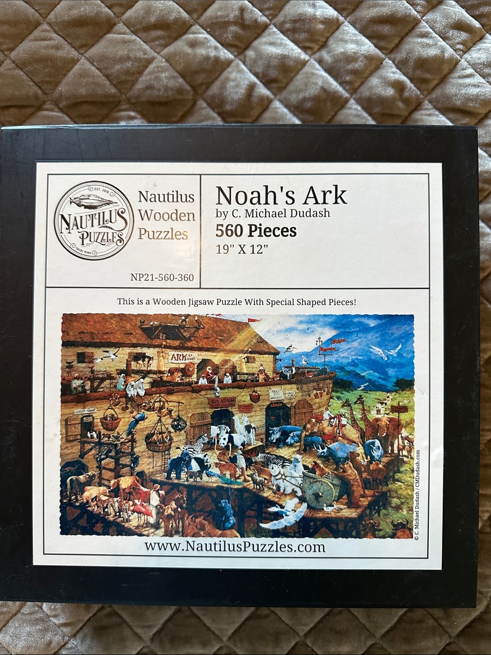 Nautilus Noah's Ark Puzzle - Blue, Brown, Green, White